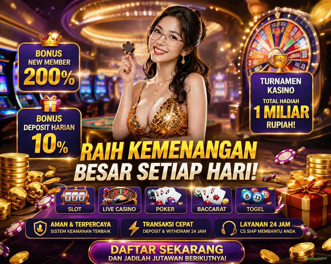 Ikon aplikasi megawin288 resmi